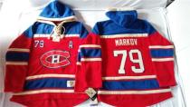 Montreal Canadiens -79 Andrei Markov Red Sawyer Hooded Sweatshirt Stitched NHL Jersey Montreal Canadiens -79 Andrei Markov Red Sawyer Hooded Sweatshirt Stitched NHL Jersey