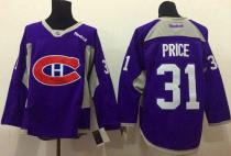 Montreal Canadiens -31 Carey Price Purple Practice Stitched NHL Jersey Montreal Canadiens -31 Carey Price Purple Practice Stitched NHL Jersey