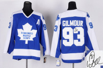 Autographed Toronto Maple Leafs -93 Doug Gilmour Blue CCM Throwback Stitched NHL Jersey Autographed Toronto Maple Leafs -93 Doug Gilmour Blue CCM Throwback Stitched NHL Jersey