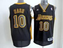 Revolution 30 Los Angeles Lakers -10 Steve Nash Black Gold NO Stitched NBA Jersey Revolution 30 Los Angeles Lakers -10 Steve Nash Black Gold NO Stitched NBA Jersey