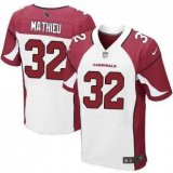 Nike Arizona Cardinals -32 Mathieu Jersey White Elite Road Jersey
