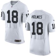 Nike Oakland Raiders #18 Andre Holmes White Men's Stitched NFL New Elite Jersey
