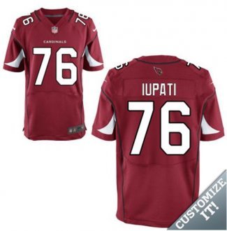 Nike Arizona Cardinals -76 Iupati Jersey Red Elite Home Jersey