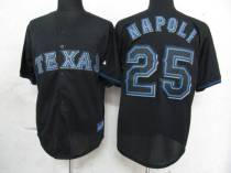 Texas Rangers #25 Mike Napoli Black Fashion Stitched MLB Jersey Texas Rangers #25 Mike Napoli Black Fashion Stitched MLB Jersey