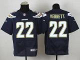 Nike San Diego Chargers #22 Jason Verrett Navy Blue Team Color Men‘s Stitched NFL New Elite Jersey
