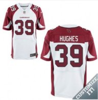 Nike Arizona Cardinals -39 Hughes Jersey White Elite Road Jersey