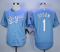 Kansas City Royals -1 Jarrod Dyson Light Blue Alternate 1 Cool Base Stitched MLB Jersey