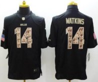 Nike Buffalo Bills -14 Sammy Watkins Black NFL Limited Salute to Service jersey