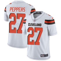 Nike Browns -27 Jabrill Peppers White Stitched NFL Vapor Untouchable Limited Jersey Nike Browns -27 Jabrill Peppers White Stitched NFL Vapor Untouchable Limited Jersey