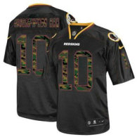 Nike Redskins -10 Robert Griffin III Black Stitched NFL Elite Camo Fashion Jersey