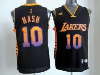 Los Angeles Lakers -10 Steve Nash Black Stitched NBA Vibe Jersey