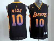 Los Angeles Lakers -10 Steve Nash Black Stitched NBA Vibe Jersey Los Angeles Lakers -10 Steve Nash Black Stitched NBA Vibe Jersey