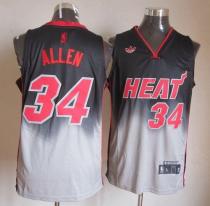 Miami Heat -34 Ray Allen Black Grey Fadeaway Fashion Stitched NBA Jersey Miami Heat -34 Ray Allen Black Grey Fadeaway Fashion Stitched NBA Jersey