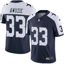 Nike Cowboys -33 Chidobe Awuzie Navy Blue Thanksgiving Stitched NFL Vapor Untouchable Limited Throwb