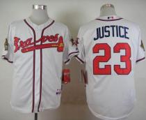 Atlanta Braves #23 David Justice White Cool Base Stitched MLB Jersey Atlanta Braves #23 David Justice White Cool Base Stitched MLB Jersey