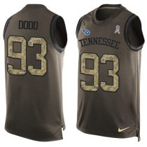 Nike Titans -93 Kevin Dodd Green Stitched NFL Limited Salute To Service Tank Top Jersey Nike Titans -93 Kevin Dodd Green Stitched NFL Limited Salute To Service Tank Top Jersey
