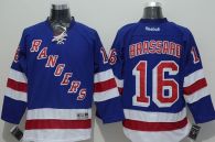 New York Rangers -16 Derick Brassard Blue Stitched NHL Jersey