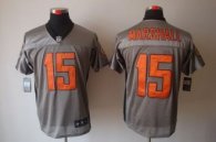 Nike Bears -15 Brandon Marshall Grey Shadow Stitched NFL Elite Jersey