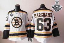 Boston Bruins Stanley Cup Finals Patch -63 Brad Marchand White Stitched NHL Jersey Boston Bruins Stanley Cup Finals Patch -63 Brad Marchand White Stitched NHL Jersey