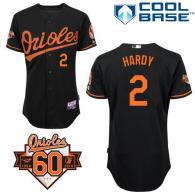 Baltimore Orioles #2 JJ Hardy Black Cool Base Stitched MLB Jersey