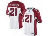 NEW NFL Arizona Cardinals 21 Patrick Peterson White Jerseys(Game)