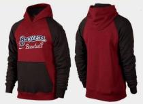 Milwaukee Brewers Pullover Hoodie Burgundy Red Black Milwaukee Brewers Pullover Hoodie Burgundy Red Black