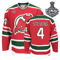 New Jersey Devils -4 Scott Stevens 2012 Stanley Cup Finals Red CCM Team Classic Stitched NHL Jersey