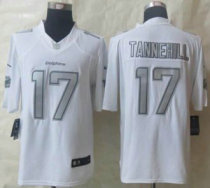 Nike Miami Dolphins -17 Ryan Tannehill White NFL Limited Platinum Jersey Nike Miami Dolphins -17 Ryan Tannehill White NFL Limited Platinum Jersey