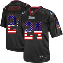 Nike New England Patriots -24 Darrelle Revis Black NFL Elite USA Flag Fashion Jersey Nike New England Patriots -24 Darrelle Revis Black NFL Elite USA Flag Fashion Jersey