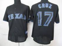 Texas Rangers #17 Nelson Cruz Black Fashion Stitched MLB Jersey Texas Rangers #17 Nelson Cruz Black Fashion Stitched MLB Jersey