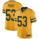 Nike Packers -53 Nick Perry Yellow Stitched NFL Limited Rush Jersey