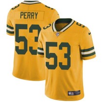 Nike Packers -53 Nick Perry Yellow Stitched NFL Limited Rush Jersey Nike Packers -53 Nick Perry Yellow Stitched NFL Limited Rush Jersey