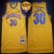 Golden State Warriors -30 Stephen Curry Gold Throwback San Francisco The Finals Patch Stitched NBA J