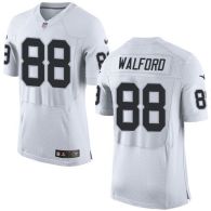 Nike Oakland Raiders #88 Clive Walford White Men's Stitched NFL New Elite Jersey