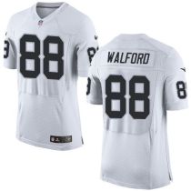 Nike Oakland Raiders #88 Clive Walford White Men's Stitched NFL New Elite Jersey Nike Oakland Raiders #88 Clive Walford White Men's Stitched NFL New Elite Jersey