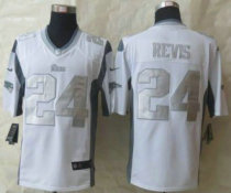 Nike New England Patriots -24 Darrelle Revis White NFL Limited Platinum Jersey Nike New England Patriots -24 Darrelle Revis White NFL Limited Platinum Jersey