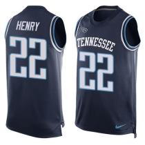 Nike Titans -22 Derrick Henry Navy Blue Alternate Stitched NFL Limited Tank Top Jersey Nike Titans -22 Derrick Henry Navy Blue Alternate Stitched NFL Limited Tank Top Jersey