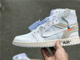 Authentic Off White x Air Jordan 1 White GS