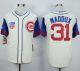 Chicago Cubs -31 Greg Maddux Cream Blue 1942 Turn Back The Clock Stitched MLB Jersey