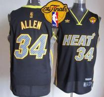 Miami Heat -34 Ray Allen Black Electricity Fashion Finals Patch Stitched NBA Jersey Miami Heat -34 Ray Allen Black Electricity Fashion Finals Patch Stitched NBA Jersey