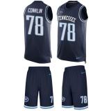 Titans -78 Jack Conklin Navy Blue Alternate Stitched NFL Limited Tank Top Suit Jersey