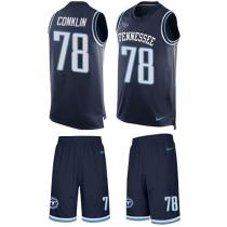 Titans -78 Jack Conklin Navy Blue Alternate Stitched NFL Limited Tank Top Suit Jersey Titans -78 Jack Conklin Navy Blue Alternate Stitched NFL Limited Tank Top Suit Jersey