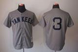 Mitchell And Ness 1929 New York Yankees -3 Babe Ruth Grey Throwback Stitched MLB Jersey