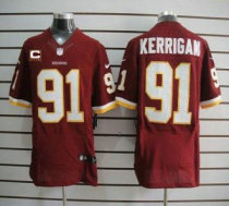 Nike Redskins -91 Ryan Kerrigan Burgundy Red Team Color With C Patch Stitched NFL Elite Jersey Nike Redskins -91 Ryan Kerrigan Burgundy Red Team Color With C Patch Stitched NFL Elite Jersey