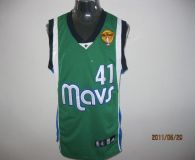 Dallas Mavericks 2011 Finals Patch -41 Dirk Nowitzki Green Stitched NBA Jersey