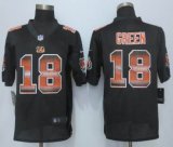 2015 New Nike Cincinnati Bengals -18 A J  Green Black Strobe Limited Jersey