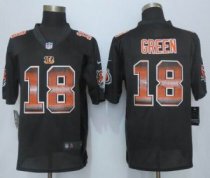 2015 New Nike Cincinnati Bengals -18 A J Green Black Strobe Limited Jersey 2015 New Nike Cincinnati Bengals -18 A J Green Black Strobe Limited Jersey