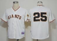 San Francisco Giants #25 Barry Bonds Cream Cool Base Stitched MLB Jersey