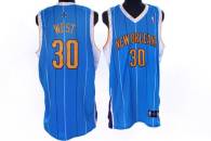New Orleans Pelicans -30 David West Stitched Baby Blue NBA Jersey