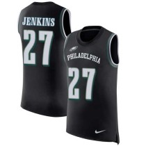 Nike Eagles -27 Malcolm Jenkins Black Alternate Stitched NFL Limited Rush Tank Top Jersey Nike Eagles -27 Malcolm Jenkins Black Alternate Stitched NFL Limited Rush Tank Top Jersey
